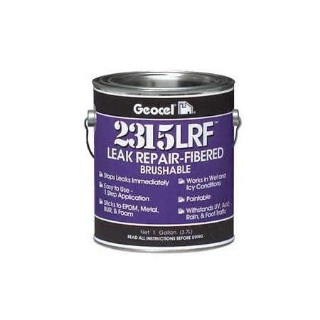 Geocel 2315LRF Leak Repair-Fibered Brushable Coating 1 Quart Black GC69103